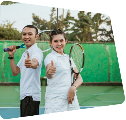 premium tennis court