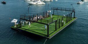 floating padel court