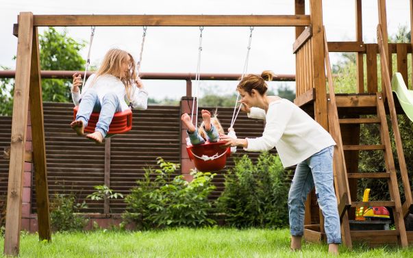 Natural Wood Playground Equipment